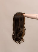 Peluca Mocha de 18" anudada a mano