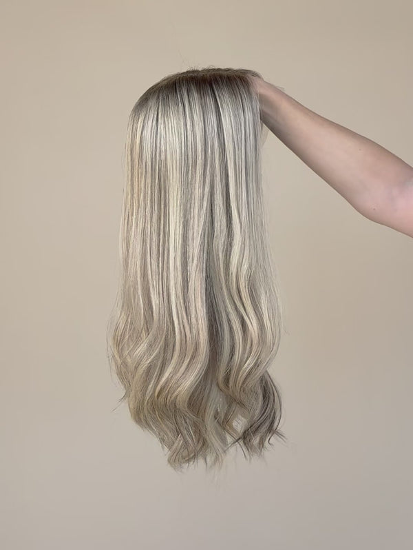 Candy 20″  Blonde Human Hair Wig (Holding Video)