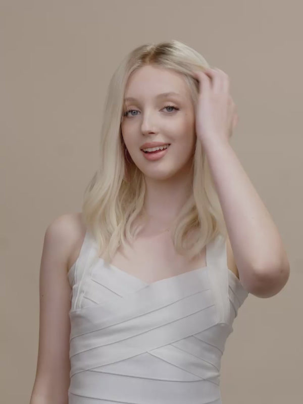 Dia 16″  Blonde Human Hair Wig