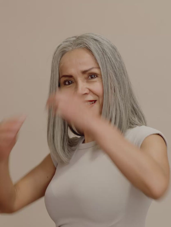 Misty 12″ | Grey Human Hair Wig