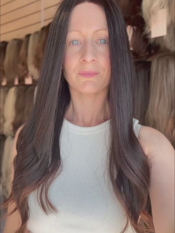 Inka 22″  Brunette Human Hair Wig