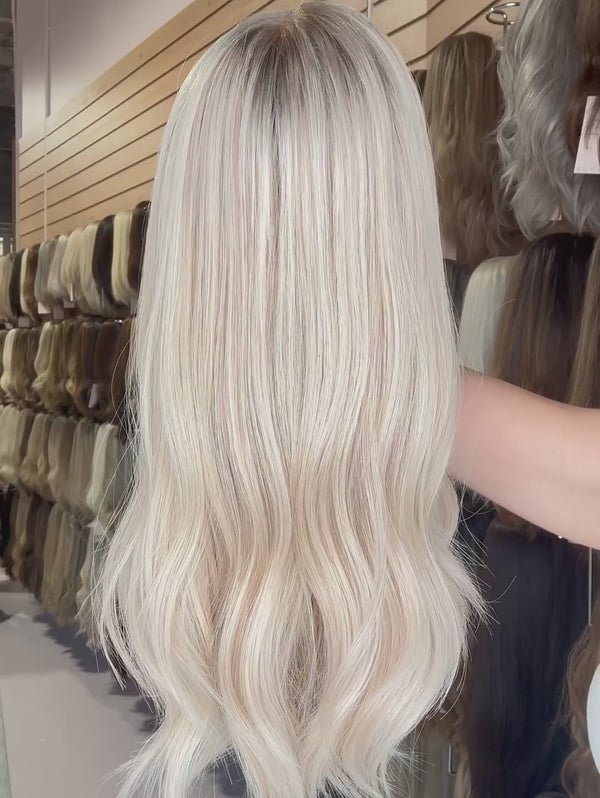 Lulu 16″  Fully Hand Tied Human Hair Wig (Holding Video)