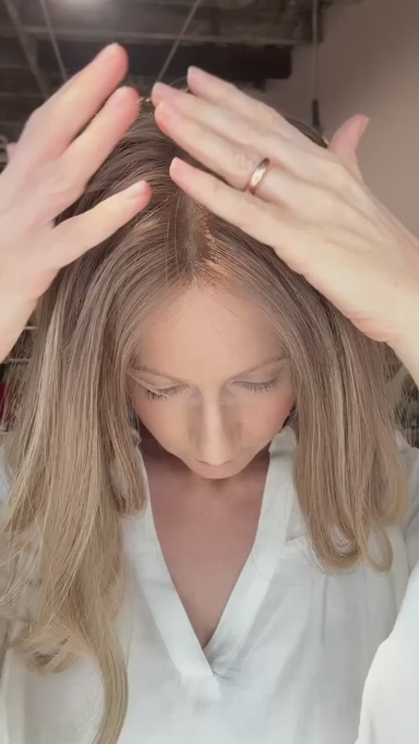 Sandy 18" | Blonde Human Hair Wig by Goldylost Hair