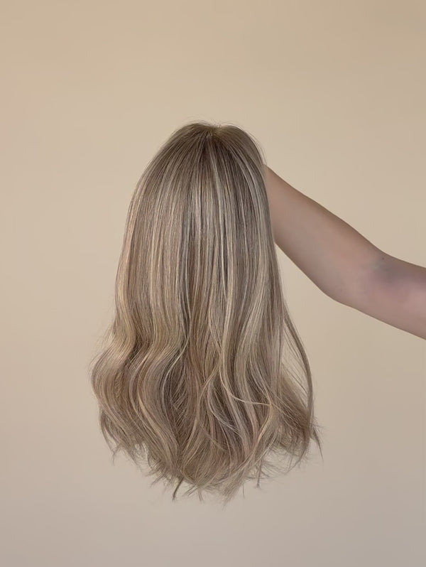 Rose 16″  Fully Hand Tied Human Hair Wig (Holding Video)